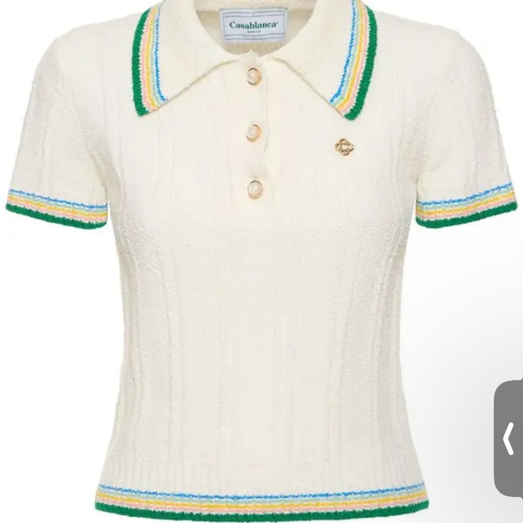 Casablanca Cream Polo Sweatshirt & Skirt